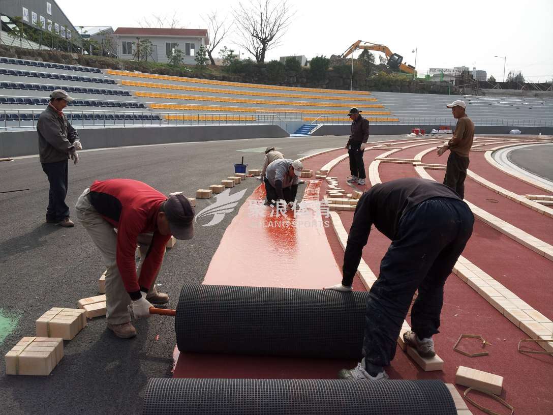 預製型跑道施工過程